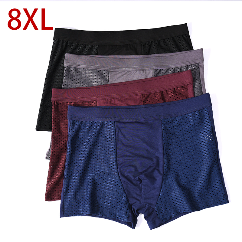 Boxer Shorts Modal - L-8XL Plus Banboo Fiber hommes sous-vêtements