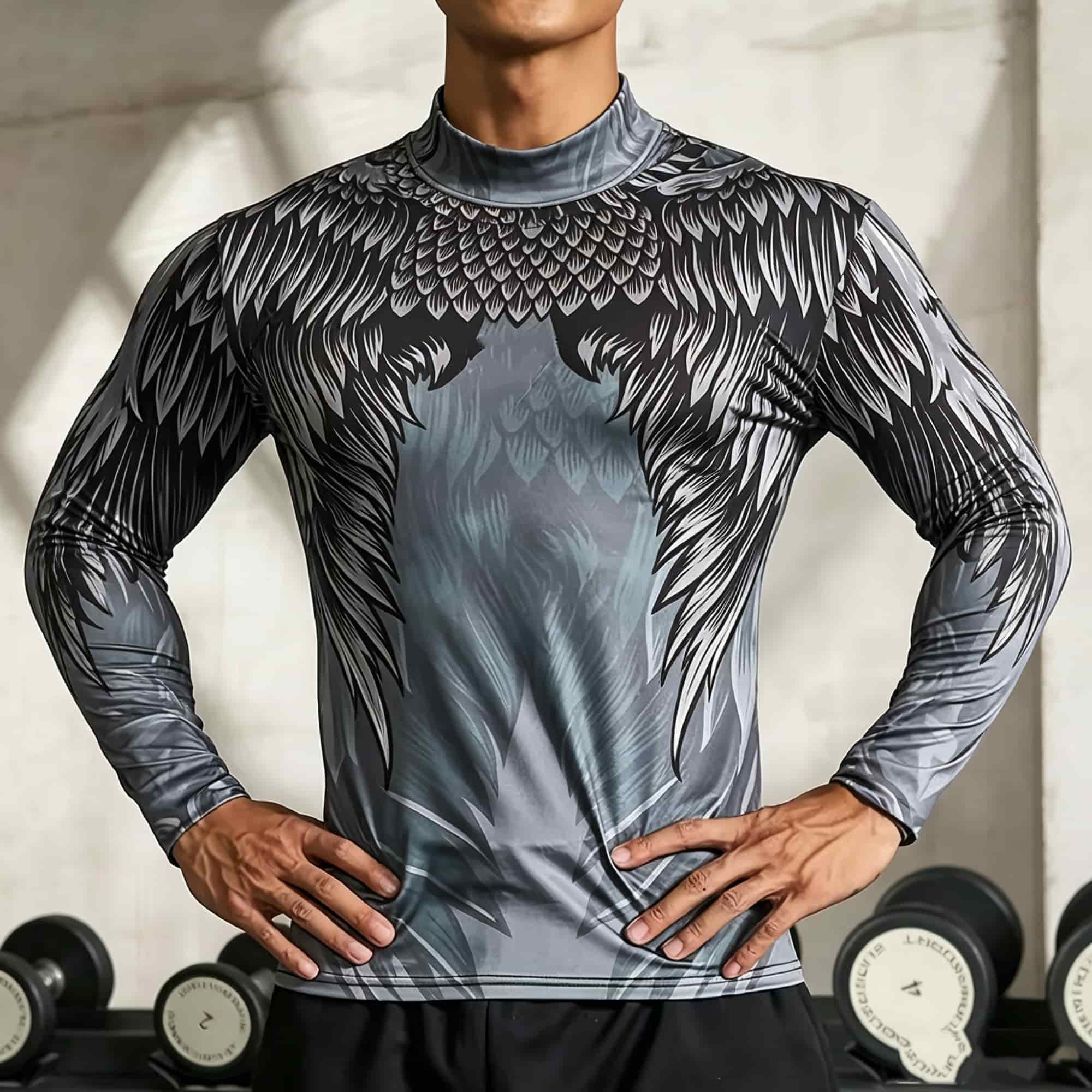 Base Layer Top - T-shirt de sport pour homme à