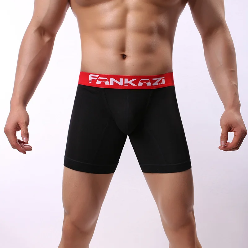 Caleçons boxers longs en coton - Long Leg Trunk Men avis et prix